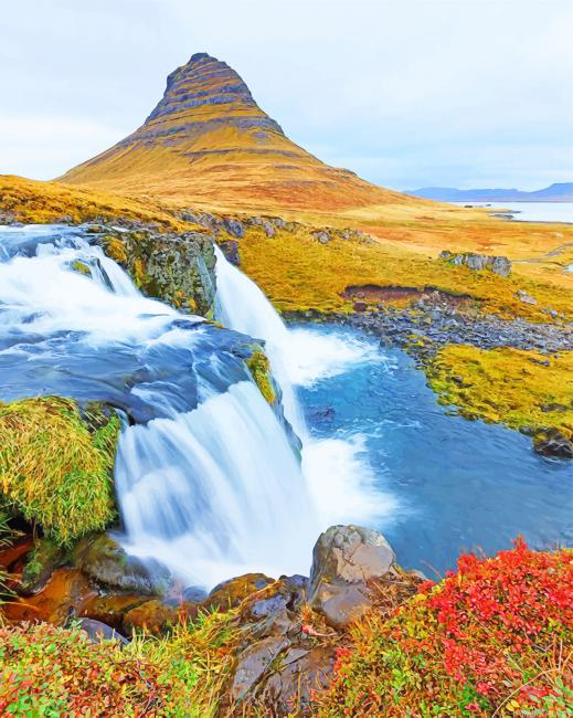 Kirkjufell Mountain Iceland New Paint By Numbers.png