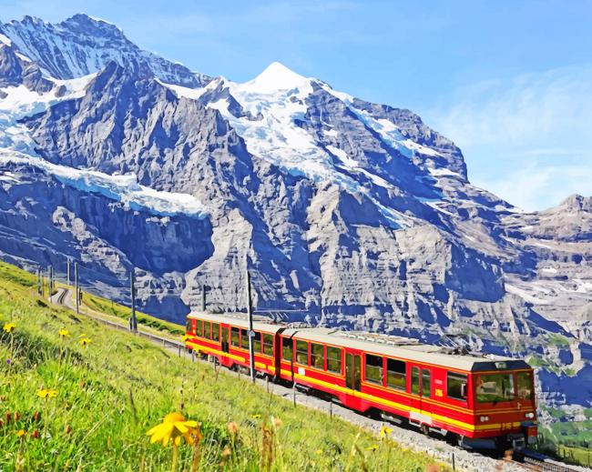 Kleine Scheidegg Mountains New Paint By Numbers.png