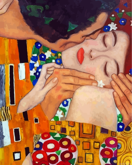 Klimt The Kiss Close Up Paint By Number.png