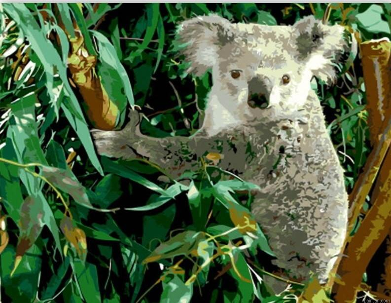 Koala Eucalyptus Paint By Numbers.png
