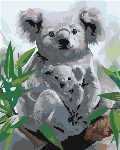 Koala With Baby Paint By Numbers.png