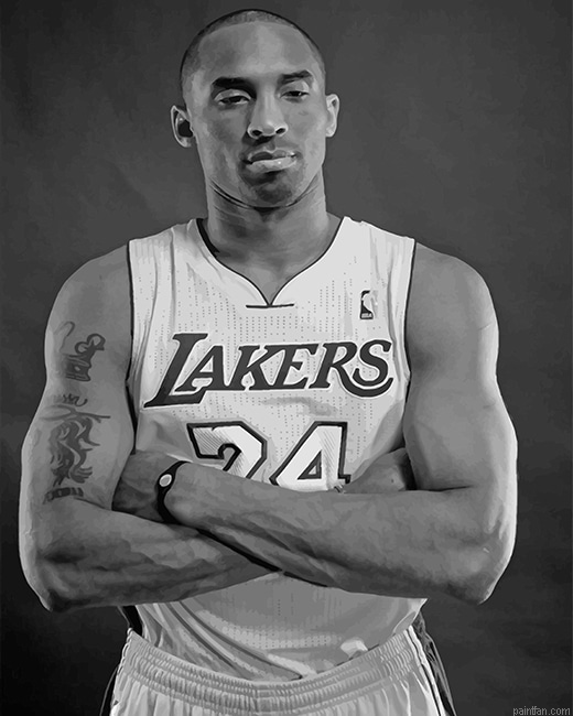 Kobe Bryant Black And White New Paint By Numbers.png