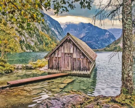 Konigssee Lake Paint By Numbers.png