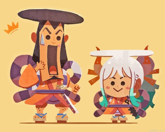 Kozuki Oden And Yamato Art Paint By Numbers.png