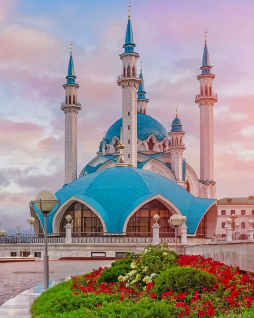 Kul Sharif Mosque Kazan Russia New Paint By Numbers.png