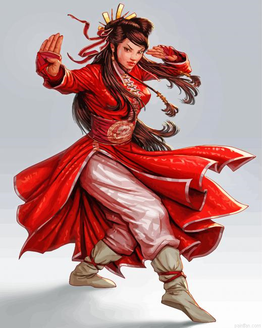 Kung Fu Lady Paint By Number.png