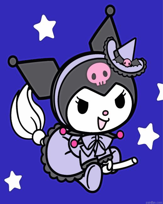 Kuromi Witch Paint By Numbers.png