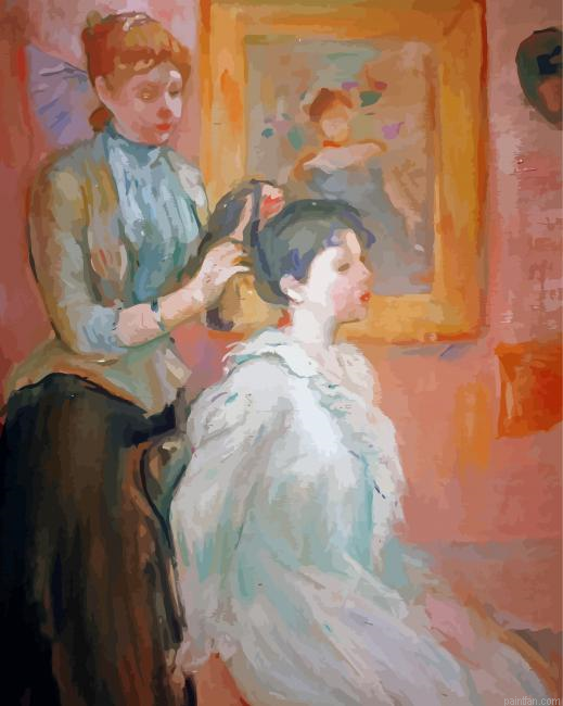 La Coiffure By Berthe Morisot Paint By Numbers.png