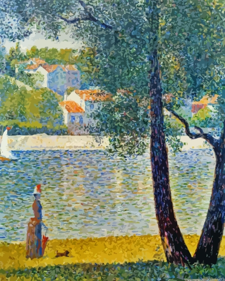 La Seine A Courbevoie Paint By Numbers.png