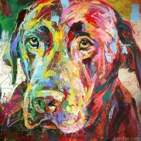 Labrador Colorful Paint By Numbers.png