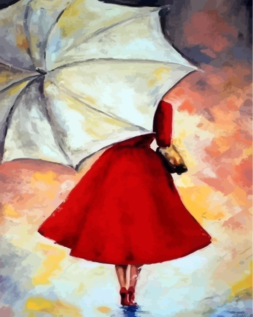 Lady And Umbrella Paint By Number.png