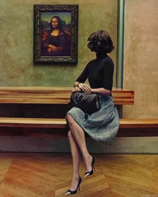 Lady Contemplating The Art New Paint By Numbers.png