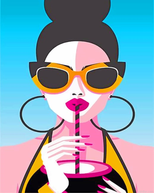 Lady Illustration Paint By Numbers.png