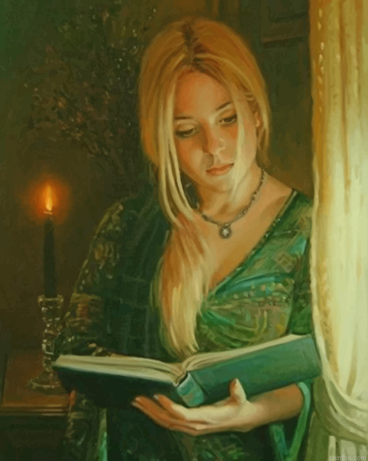 Lady Reading A Book Paint By Number.png
