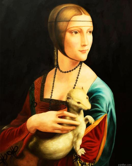 Lady With An Ermine Leonardo Da Vinci Paint By Numbers.png