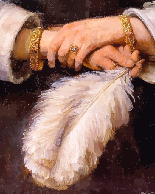 Lady With An Ostrich Feather Paint By Number.png