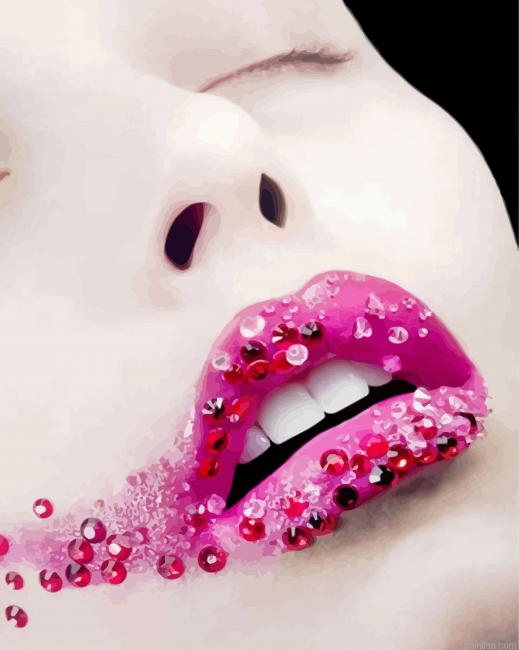 Lady With Diamond Lips Paint By Numbers.png