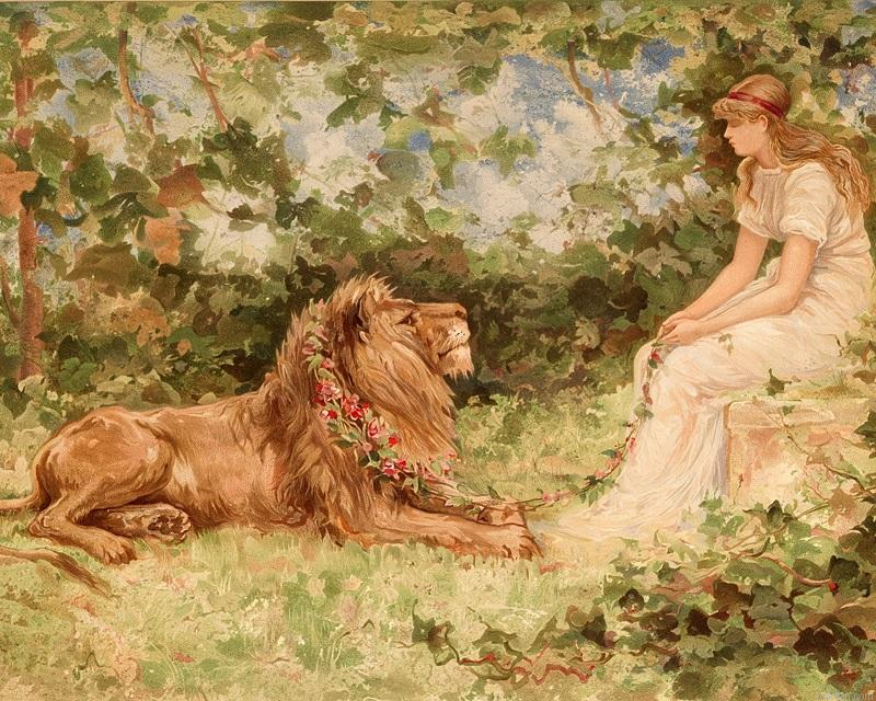 Lady And Lion Paint By Numbers.png