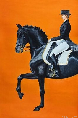 Lady On Horse Paint By Numbers.png