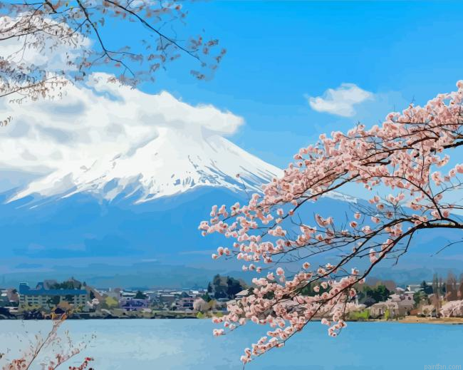 Lake Kawaguchi Paint By Numbers.png