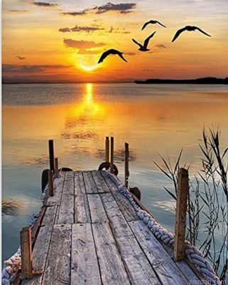 Lake Sunset Paint By Numbers.png