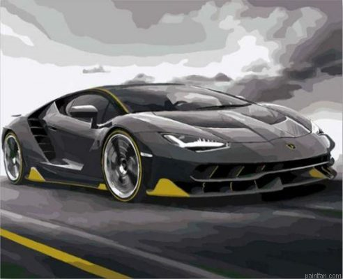 Lamborghini Car Paint By Numbers.png