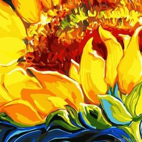 Large Sunflower Paint By Numbers.png
