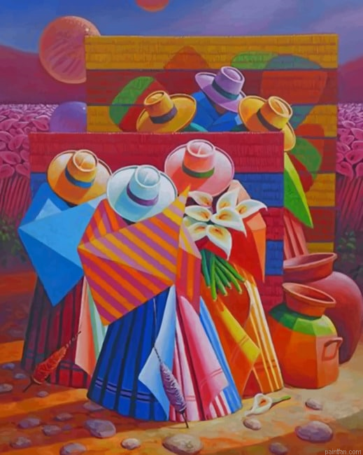 Latino People Wearing Colorful Clothes New Paint By Numbers.png