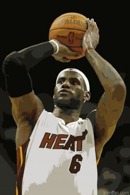 Lebron With Miami Paint By Numbers.png