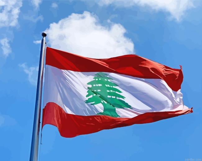 Lebanon Flag Paint By Number.png