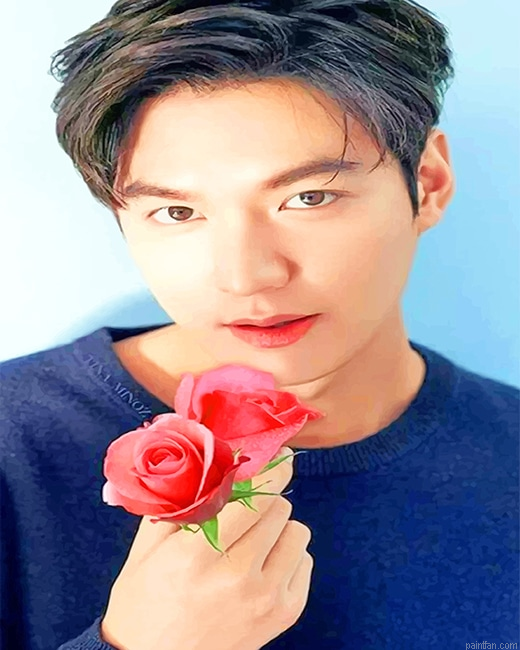 Lee Min Hoo Flower New Paint By Numbers.png