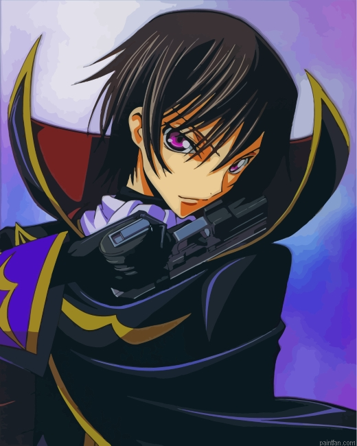 Lelouch Lamperouge Code Geass Anime Paint By Number.png