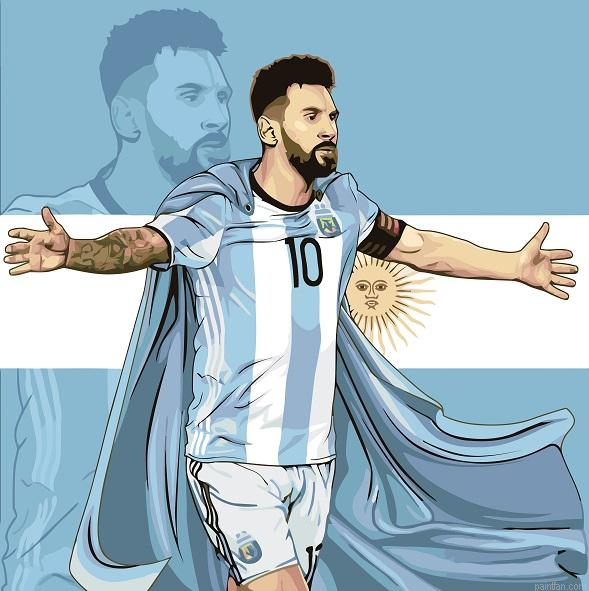 Leo Messi Paint By Numbers.png