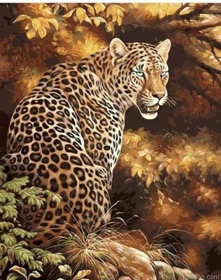 Leopard In Jungle Paint By Numbers.png