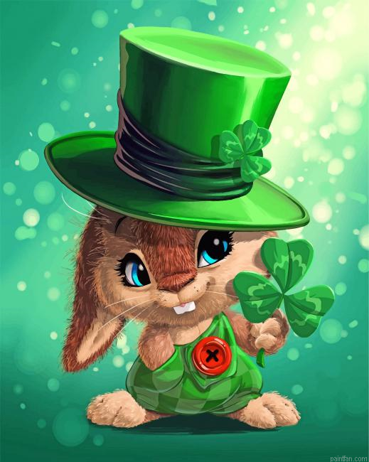 Leprechaun Rabbit Paint By Number.png