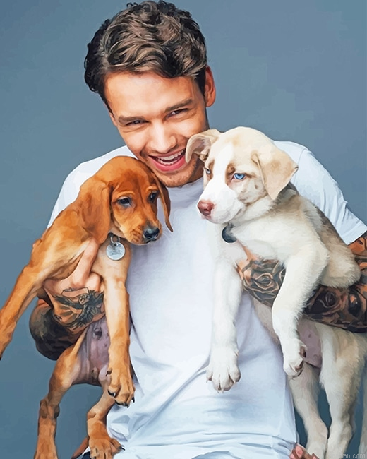 Liam Payne And Puppies New Paint By Numbers.png