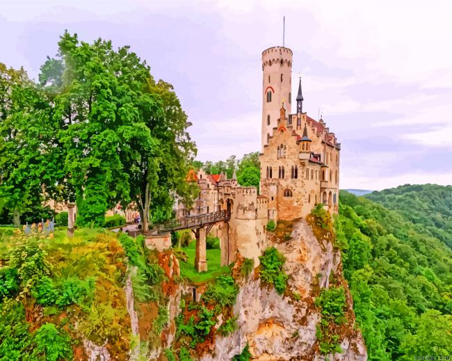 Lichtenstein Castle Germany Paint By Number.png