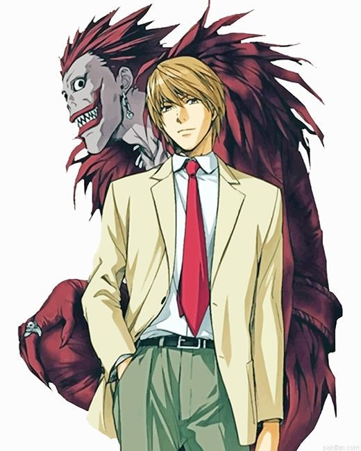 Light Yagami Ryuk Death Note New Paint By Numbers.png