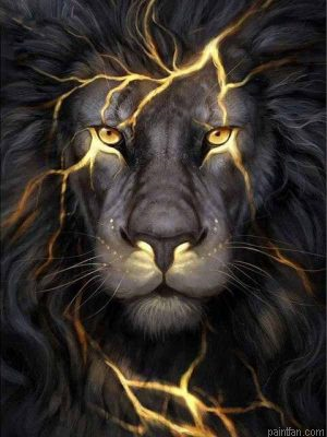 Lightning Lion Paint By Numbers.png