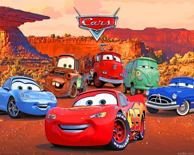 Lightning Mcqueen And Friends Paint By Number.png