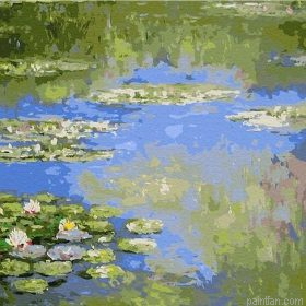 Lilies Morning By Monet Paint By Numbers.png