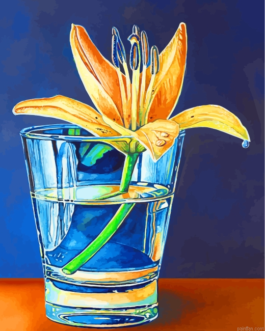 Lily Plants In Glass Paint By Number.png