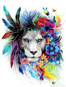 Lion Animals Paint By Numbers.png