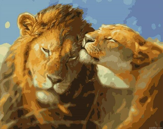 Lion Couple Paint By Numbers.png