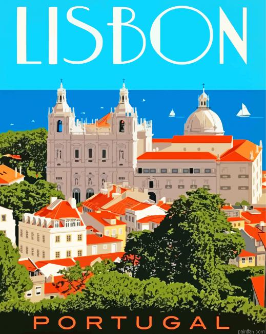 Lisbon Portugal Paint By Number.png