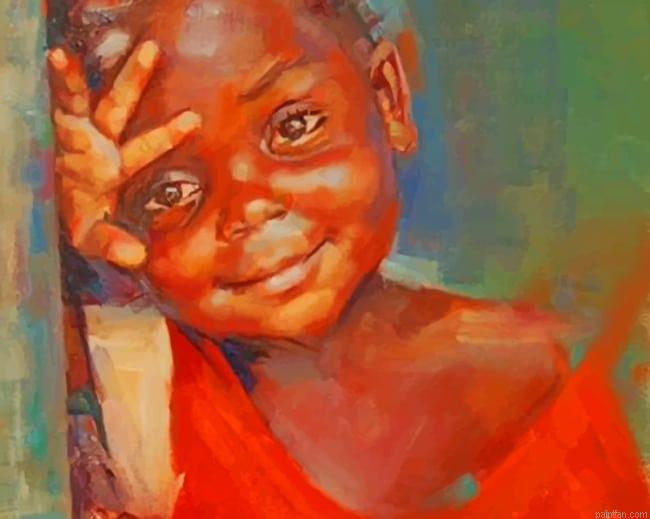 Little African Boy New Paint By Numbers.png