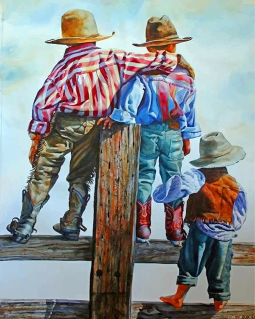 Little Cowboys Paint By Number.png