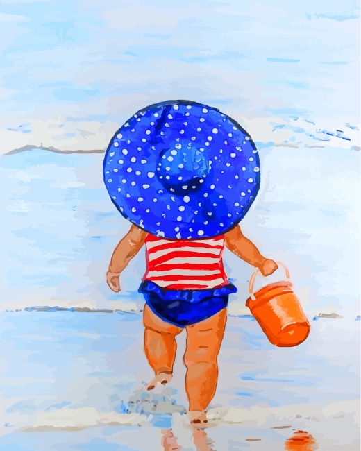 Little Girl In Beach Paint By Number.png