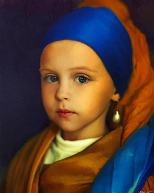 Little Girl With A Pearl Earring Paint By Number.png