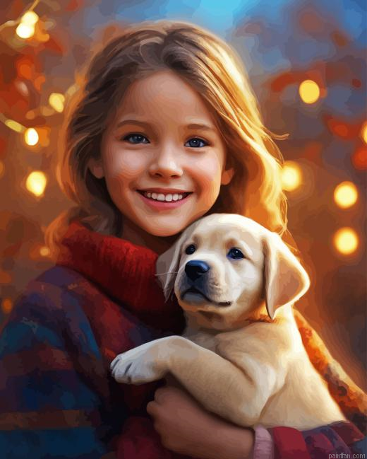 Little Girl With Puppy Paint By Numbers.png